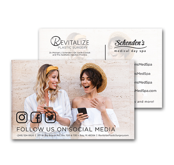 Revitalize Social Media Postcard