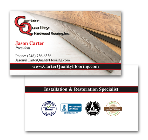 Carter Quality Business Card