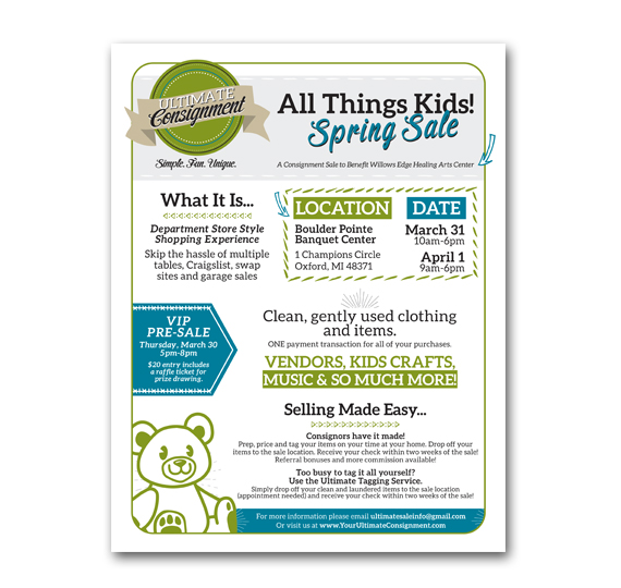 Ultimate Consigment flyer