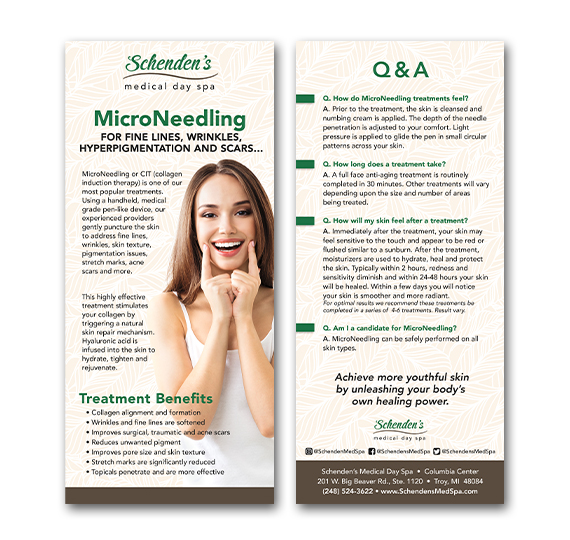 Microneedling Rackcard
