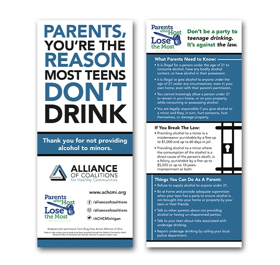 Dont Drink Rackcard